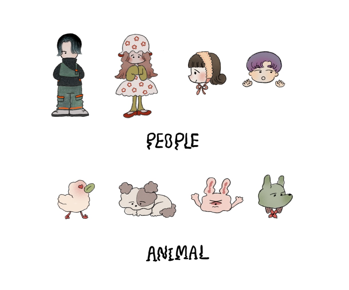 商用利用OK！お洒落で映えるイラスト描きます SNSアイコンや挿絵にも♡お洒落な手書き風のイラストです イメージ2