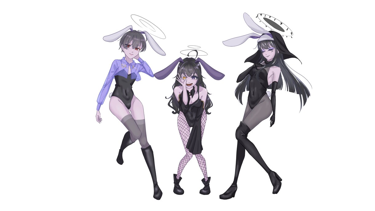 全身立ち絵描きます 立ち絵、TRPG立ち絵、単色立ち絵etc… イメージ5
