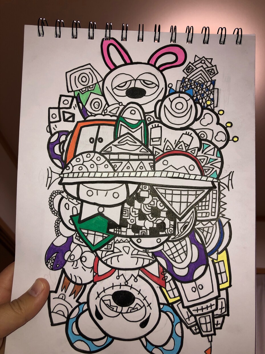 同じ絵が描けないので違う絵が届きます 全て一点限りとなっています。写真とは違う絵が届きます イメージ1