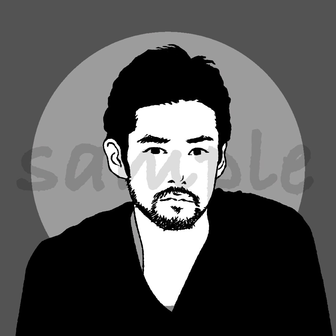 SNSアイコン用★男前・個性的アイコン描きます 印象に残るおしゃれなアイコン描きます！ イメージ6