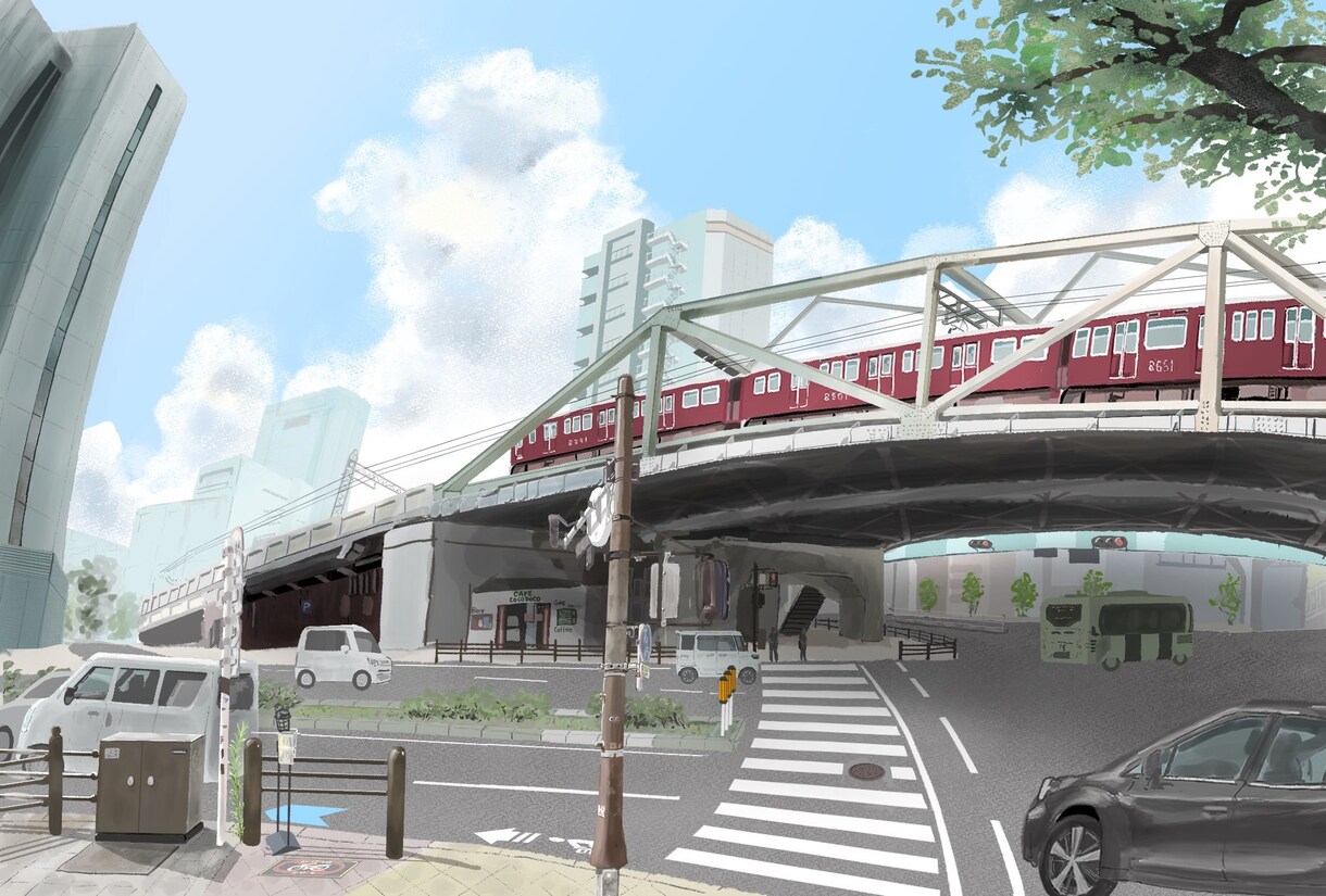 映える背景描きます シンプル〜緻密な背景までご相談内容に応じてお描きします！ イメージ2