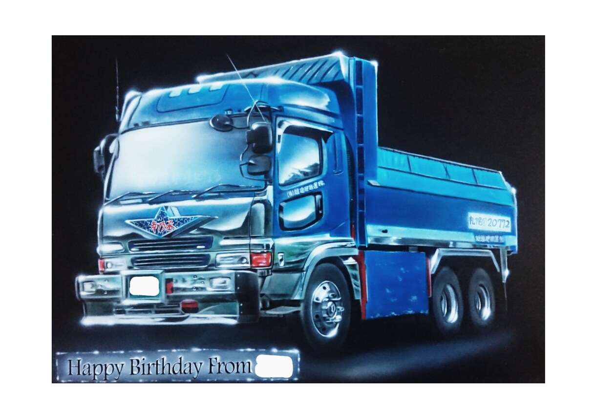 A3・B3　エアブラシで愛車イラストを描きます 大切な愛車をイラストにしてお部屋やガレージに飾ってみませんか イメージ7