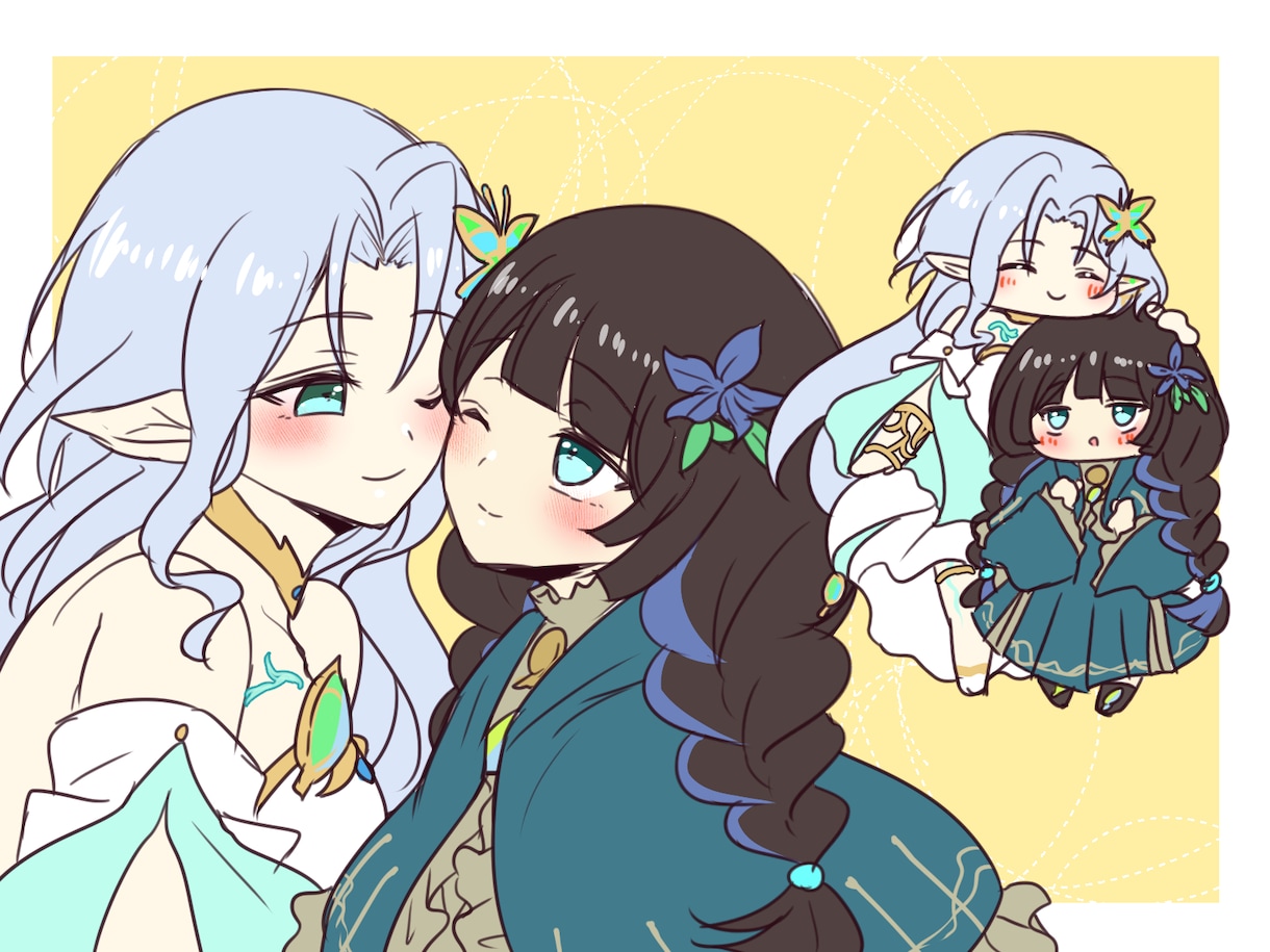 1500円！2点セットでお好きなキャラ描きます 簡易絵だから格安即納！さくっと気軽に依頼したい方に イメージ9