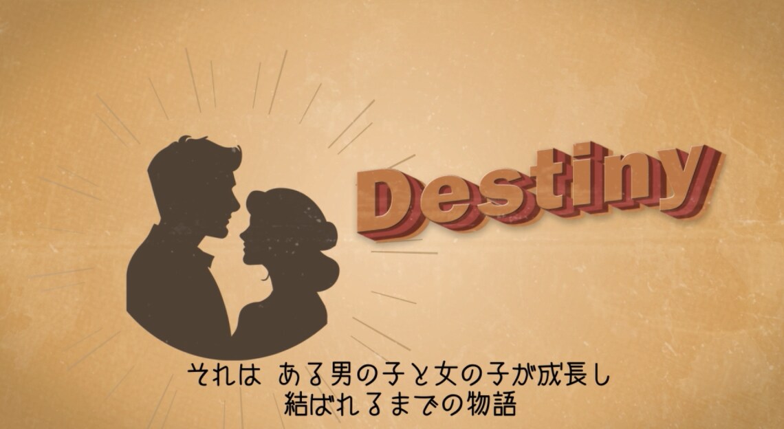 レトロ映画風プロフィールムービーを作成します ストーリー仕立てに生い立ちと出会いを紹介します♪ イメージ2