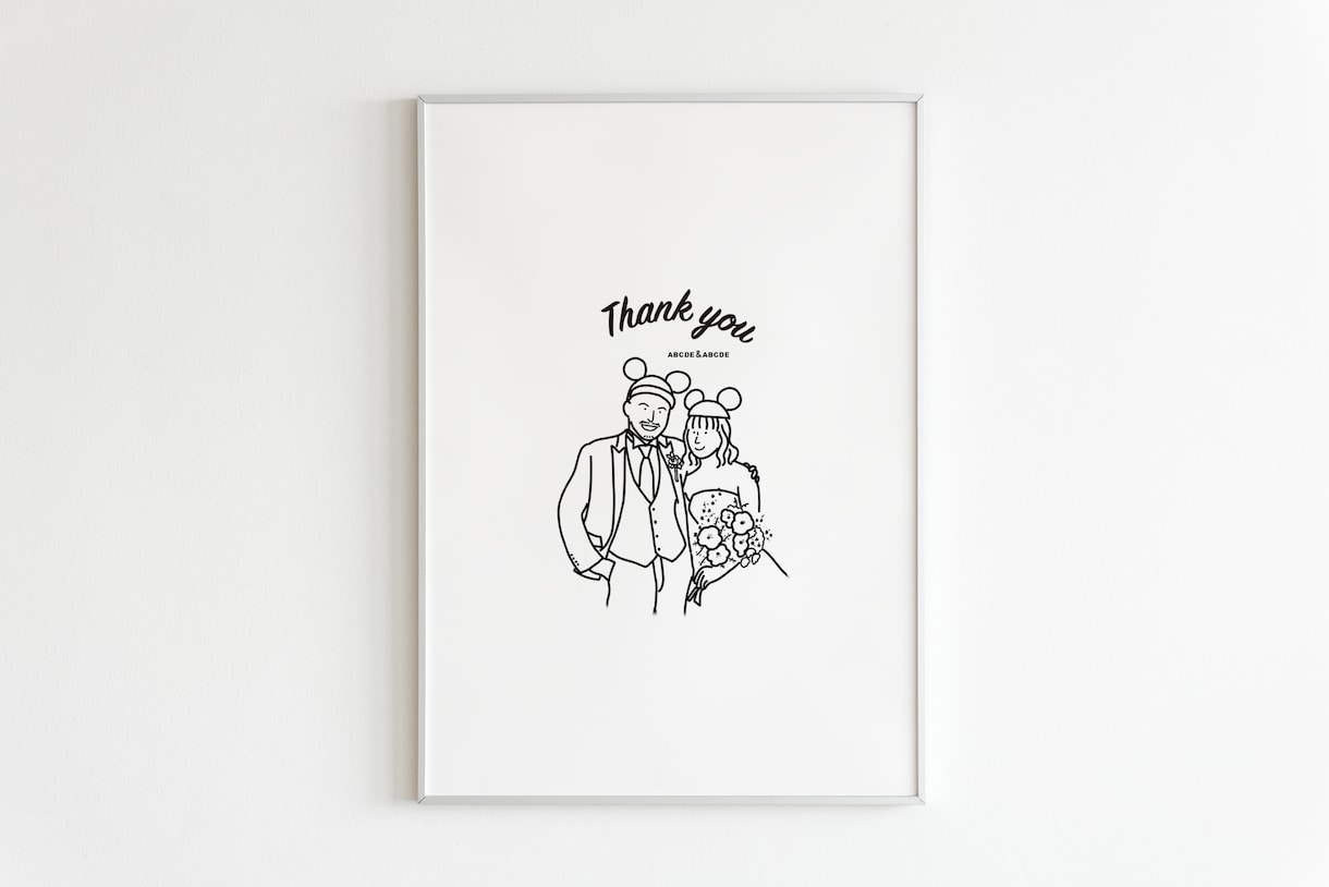 結婚式のウェルカムボードを作成します ゆるくてかわいいイラストが得意です◎ イメージ2