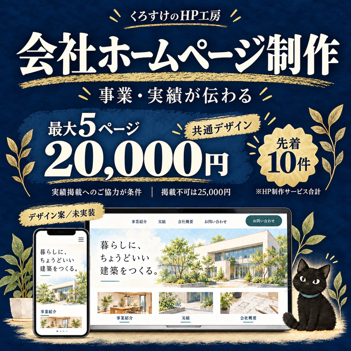 事業内容がきちんと伝わる会社サイトを制作します 事業案内・会社情報・お問い合わせを見やすく整理 イメージ1
