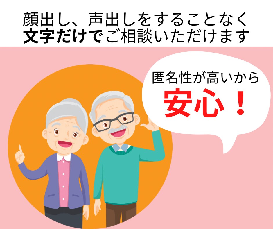 チャットで終活のお悩みや疑問に個別でお答えします 終活の気になることだけ聞いて不安解消！顔出しなしでもスッキリ イメージ3