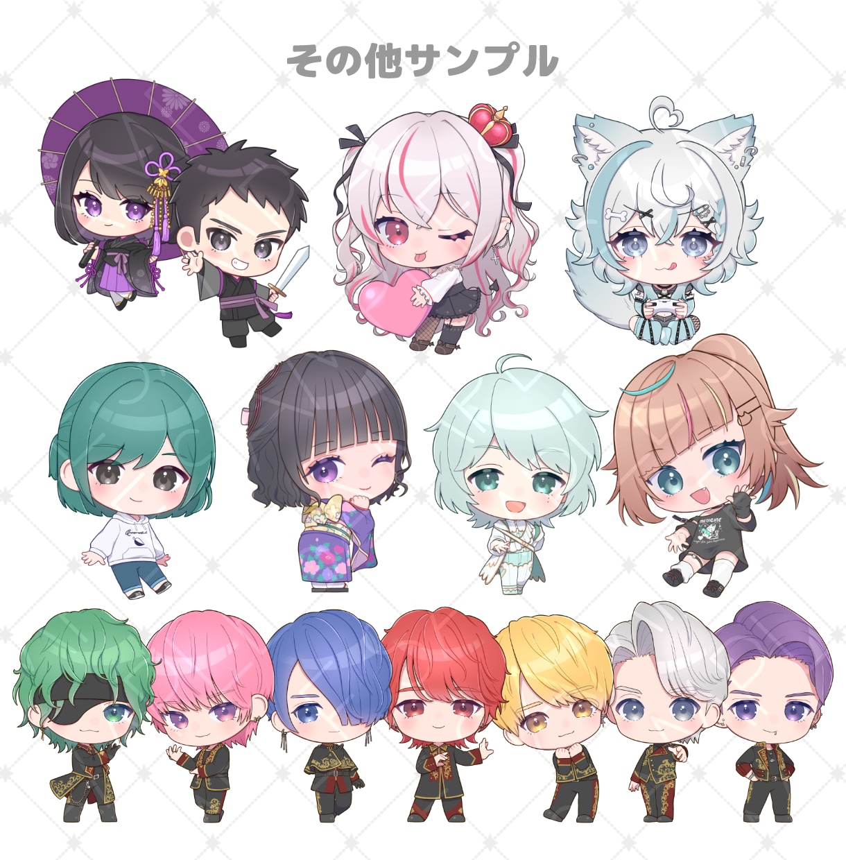SD、デフォルメ、ミニキャラ、イラスト描きます SNSアイコン、グッズ、LINEスタンプなど作りたい方へ イメージ7
