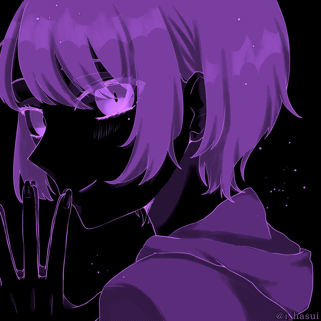 SNSのアイコン等のイラストを制作しております 星空を詰めた宝石のようなイラスト イメージ4