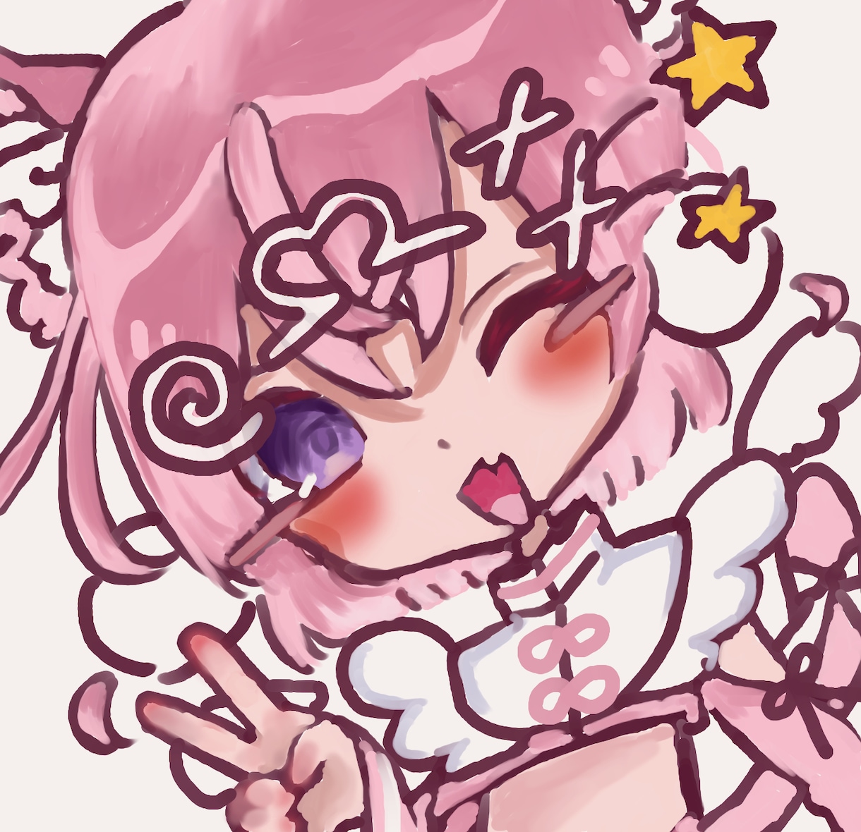 X（Twitter）などのアイコンをかきます 基本ミニキャラです。よろしくお願いします。 イメージ1