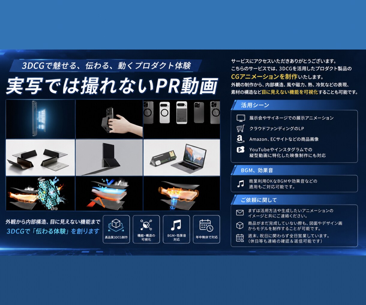 3DCGで魅力的な商品紹介動画を制作いたします 展示会／クラファン／ECサイト／Web広告 イメージ1