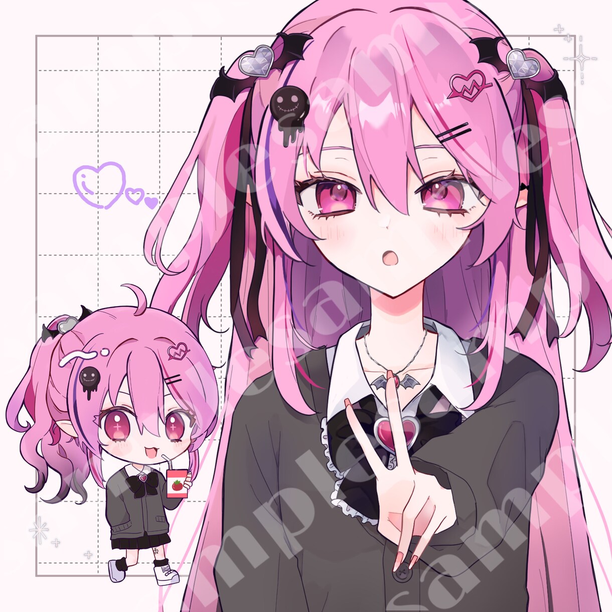 1枚目、記念絵、サムネイル等イラスト制作致します サムネイル、1枚目、記念絵、アイコン、SDキャラなど！ イメージ5