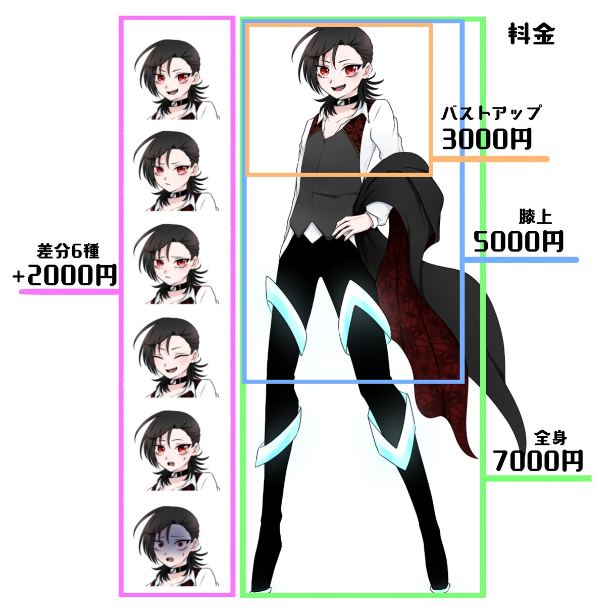 立ち絵、描きます TRPGやリプレイ動画に使える立ち絵をお描きします！ イメージ2
