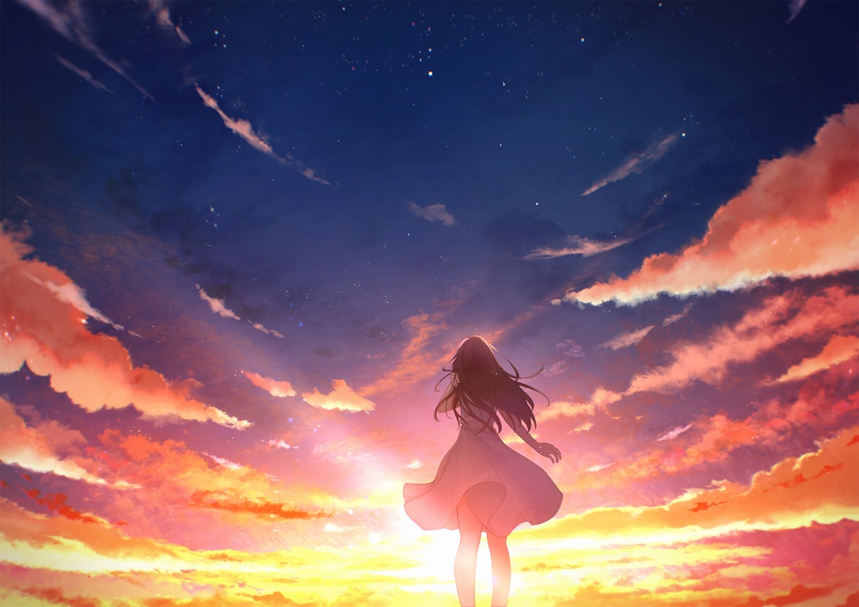 綺麗な星空のイラストを描きます 様々なところで使える星空や空がメインのイラストを描きます。 イメージ9