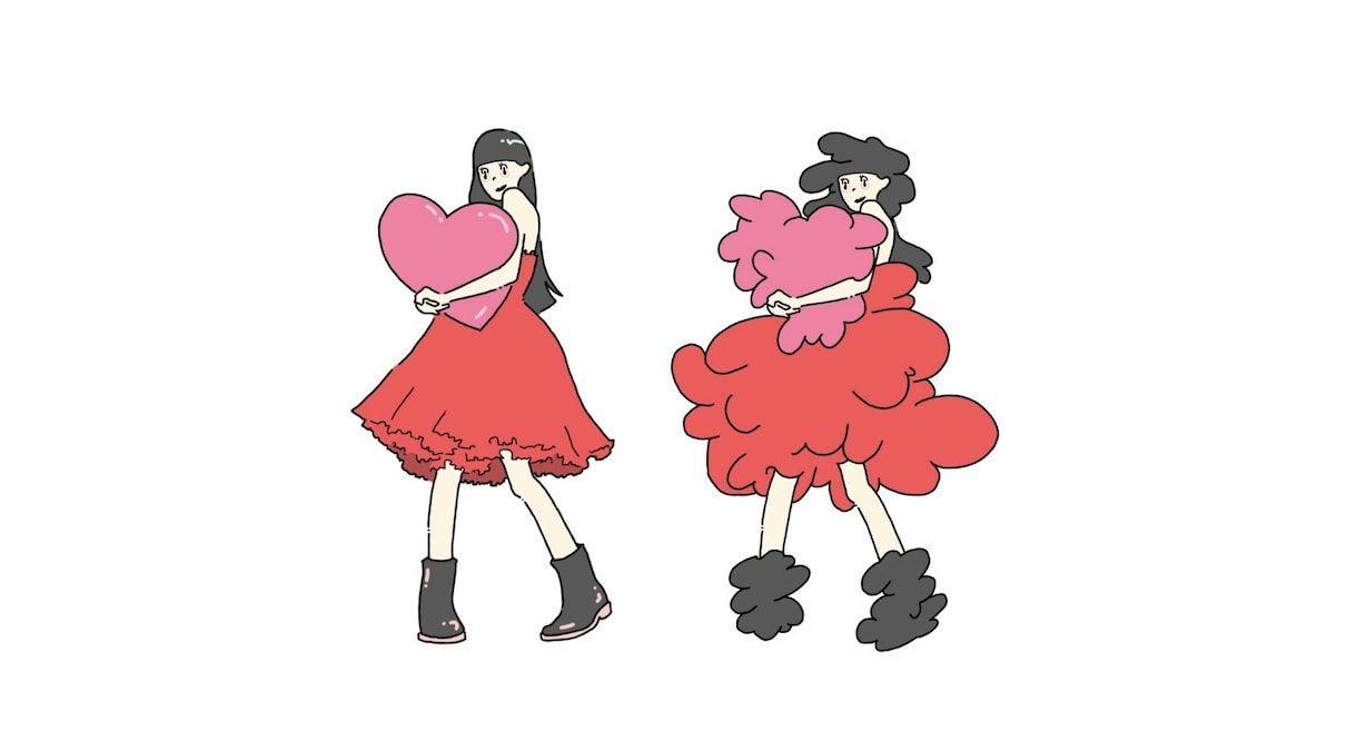 2枚セットのかわいいなみなみイラスト作成します アイコンやグッズ化にピッタリ！2枚のイラストがセットです♪ イメージ3