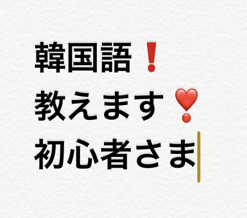 初心者限定、1か月間：受け放題。韓国語教えます 大人になって韓国語を身につけました。コツと勉強方法の伝授 イメージ1