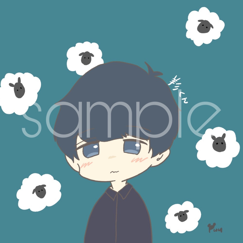 SNSなどのアイコンかきます ゆるくて可愛いキャラが好きな方 イメージ1