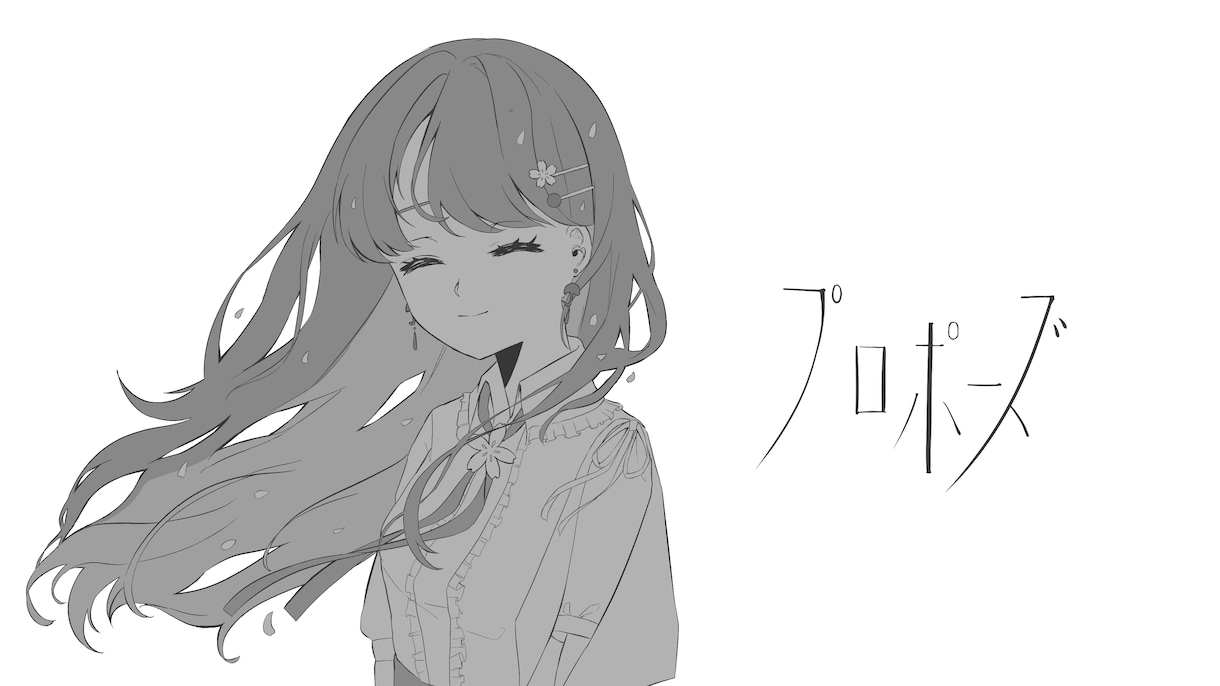 商用◎動画歌詞入れ◎MV一枚絵イラスト描きます 表情差分、背景透過素材、パーツ分けも対応可能 イメージ7
