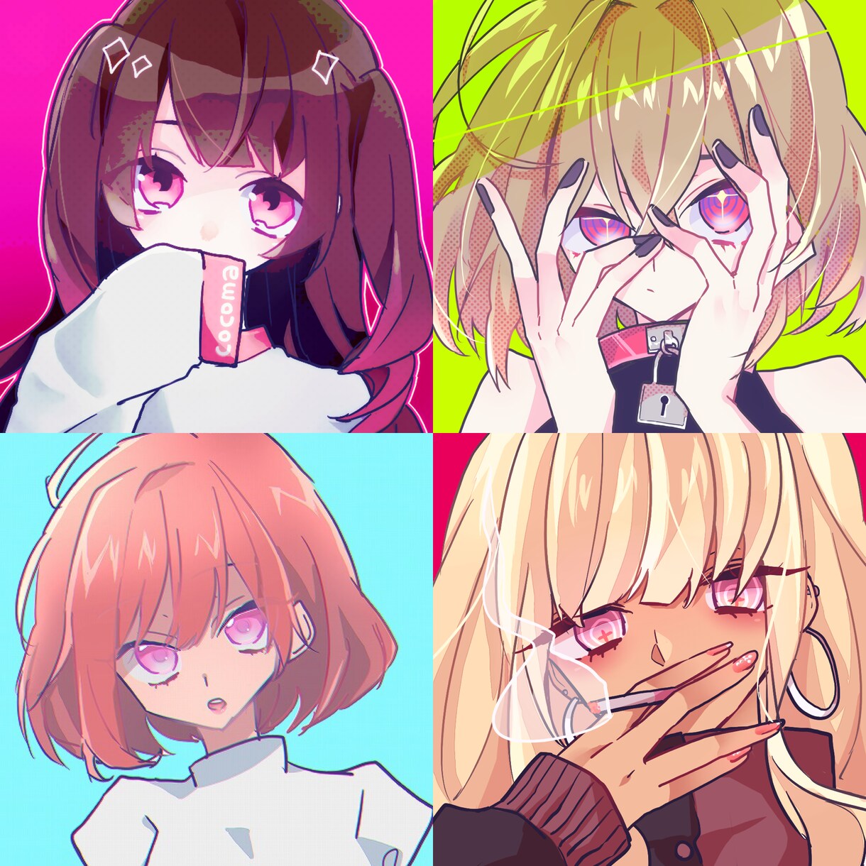 クールで可愛いイラスト描きます 可愛い系が得意です。アイコンイラスト2500円〜作成可能です イメージ1