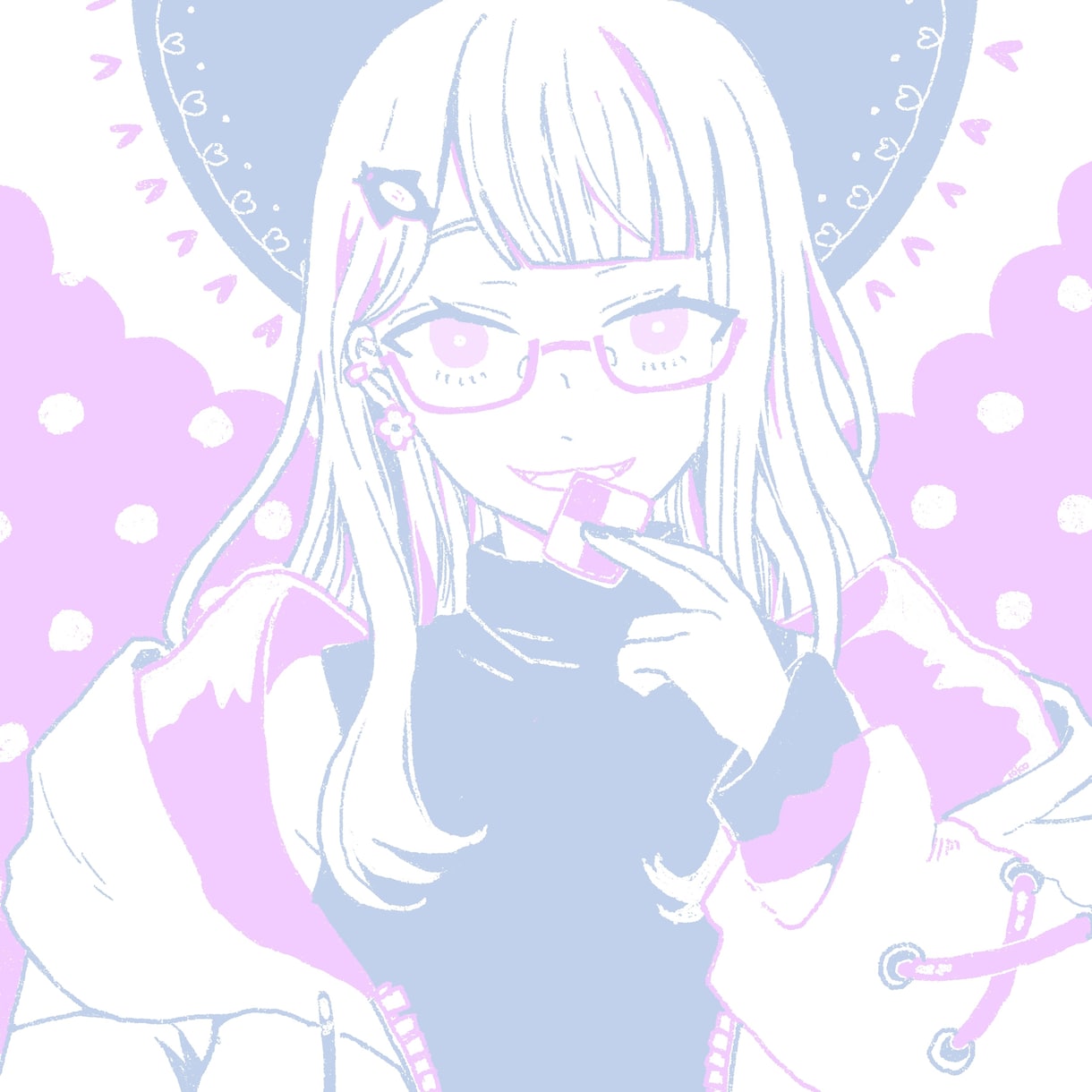 2色イラストのアイコン描きます ほかの人とは少し違うシンプルで個性的なアイコンお描きします！ イメージ8