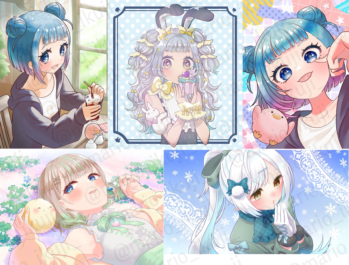 商用利用無料！バストアップ・立ち絵作成いたします IRIAM対応作成可能・１枚絵やアイコンに！ イメージ7