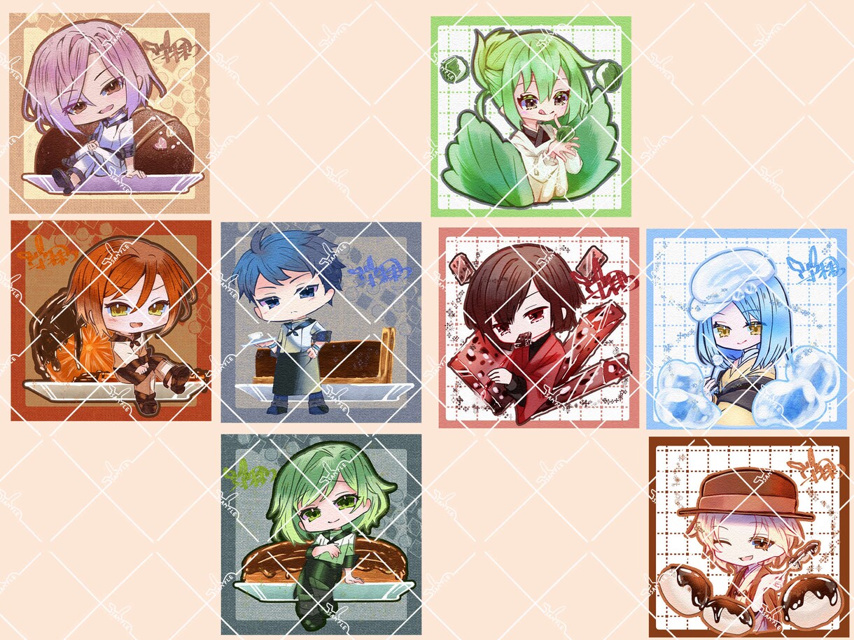 商用利用可能なチビキャライラスト描きます 表情、ポーズ差分、デザイン等承ります。お気軽にどうぞ！ イメージ8