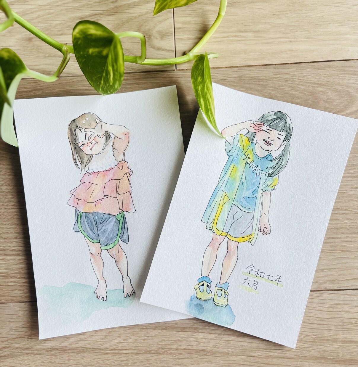 水彩アナログイラストで子供の絵や小物描きます 10冊以上自著あり/育休プロ漫画家／アナログ イメージ3