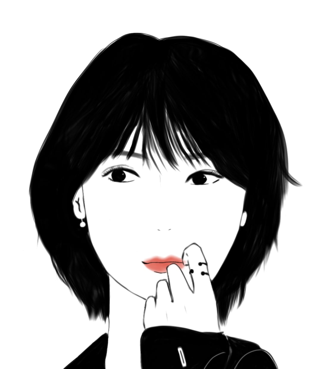 シンプルでリアルすぎない似顔絵描きます SNS・LINEアイコン、名刺等にお使い下さい イメージ3