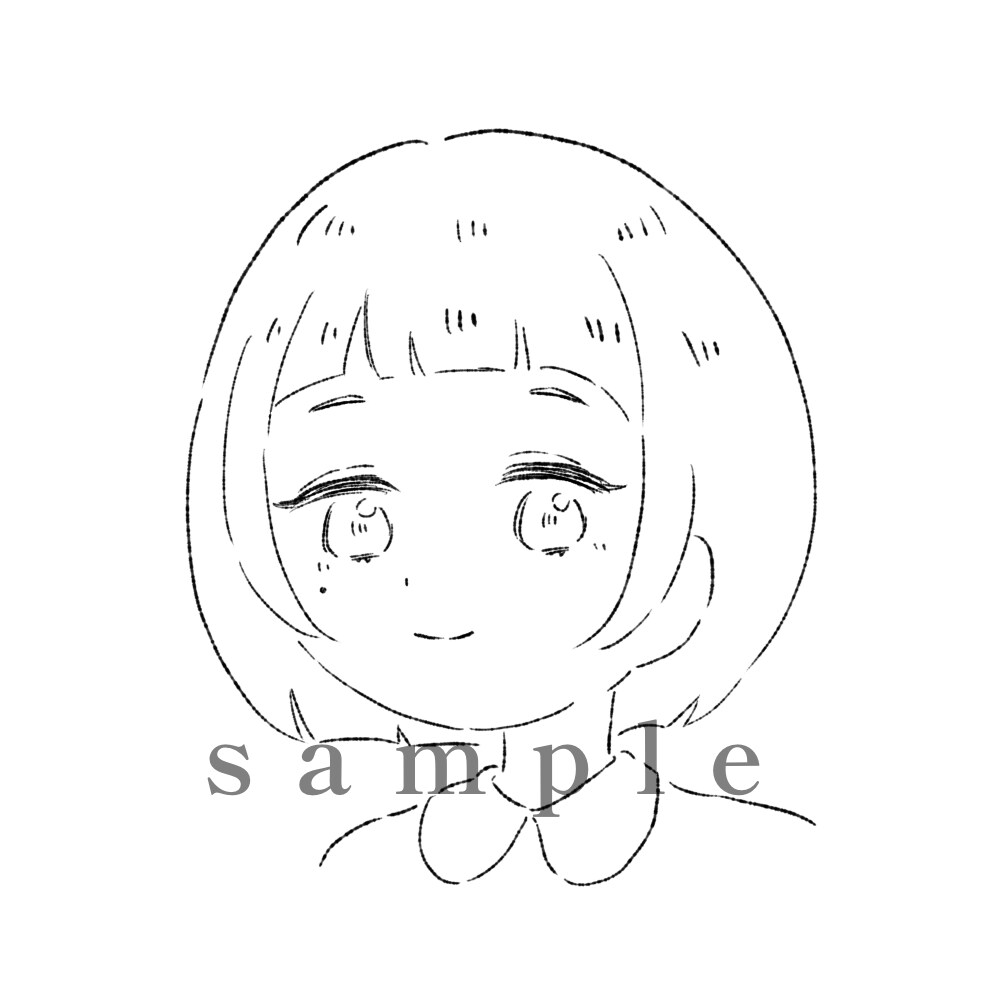 商用利用可能なイラスト販売します シンプルな女の子のイラストです。 イメージ1