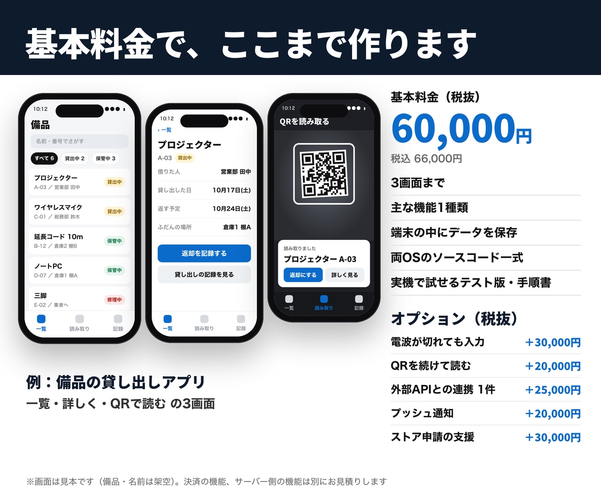 FlutterでスマホアプリのMVPを開発します 本格的に作る前に、動くアプリで反応を確かめられます イメージ2