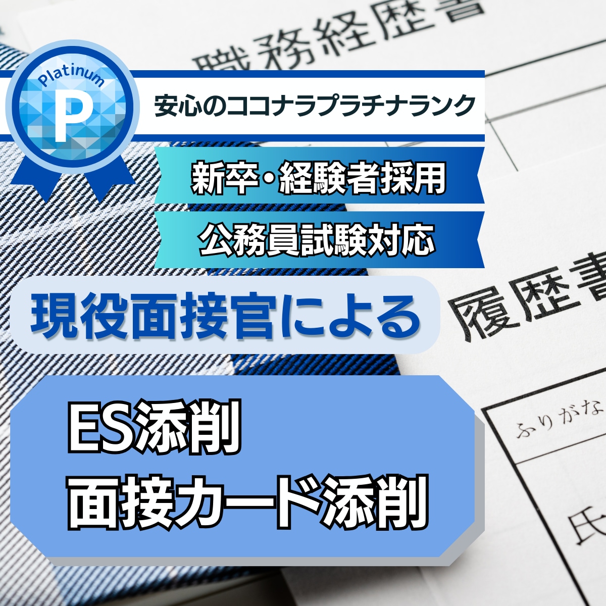 💬ココナラ｜ご依頼実績300件以上！現役面接官が添削します   就活サポーターTAKU  
                5.0
          …