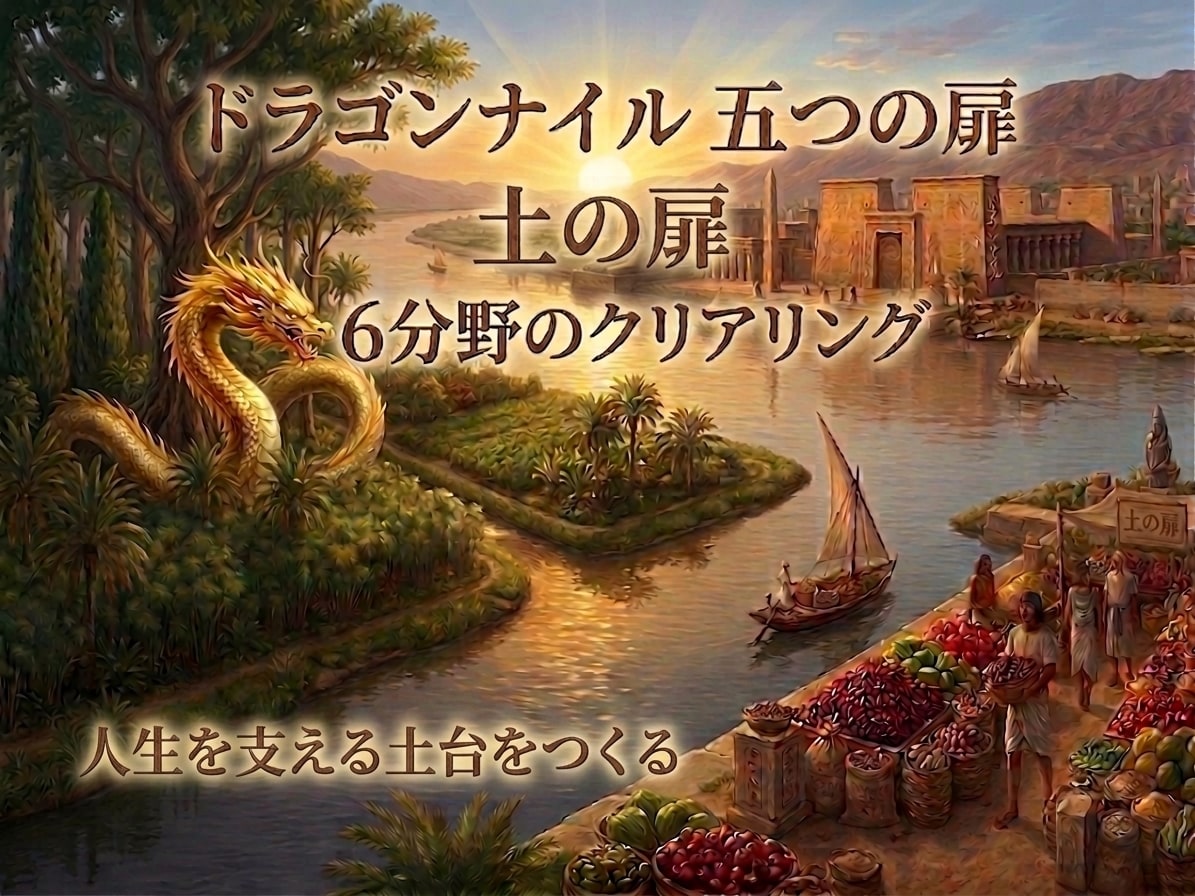 人生の6分野の流れを整え、豊かな土壌を再生します ドラゴンナイル【土の扉】豊穣〜６分野のクリアリング イメージ1