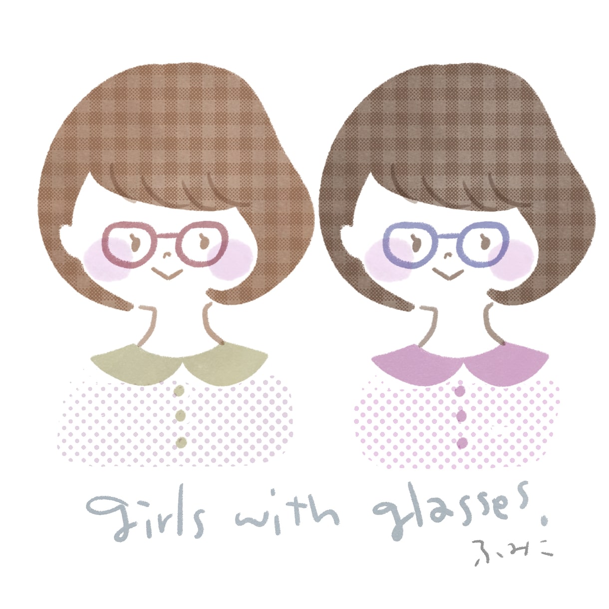 版画風！ほっこりかわいい癒されイラスト描きます 注目度up！SNS、ブログ、web広告などのカットに！ イメージ3