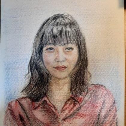 手描きの人物画を描きます 手描き感を出しつつリアルなタッチで似顔絵などを描きます。 イメージ1