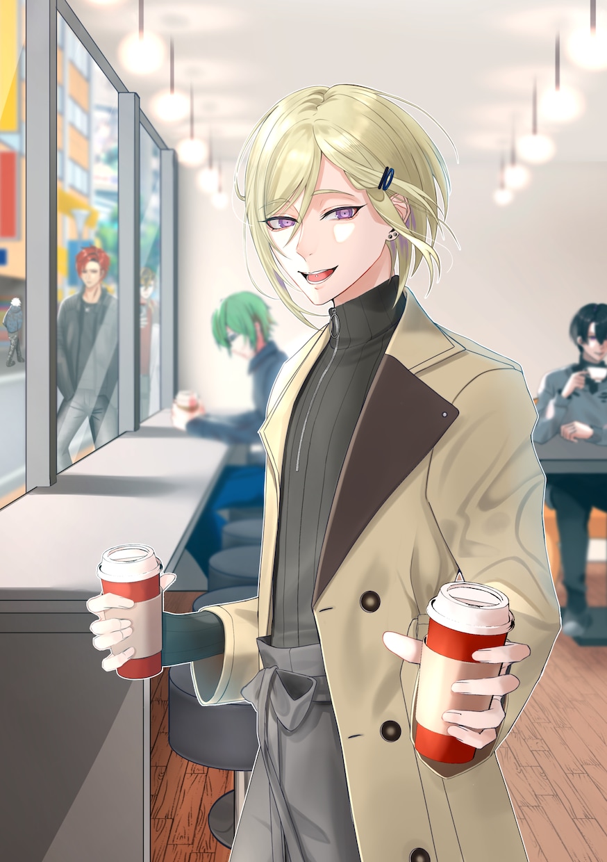 商用可！かっこいい/かわいい男性イラスト描きます アイコン/1枚絵/歌みたサムネ/記念イラスト/グッズ/表紙 イメージ4