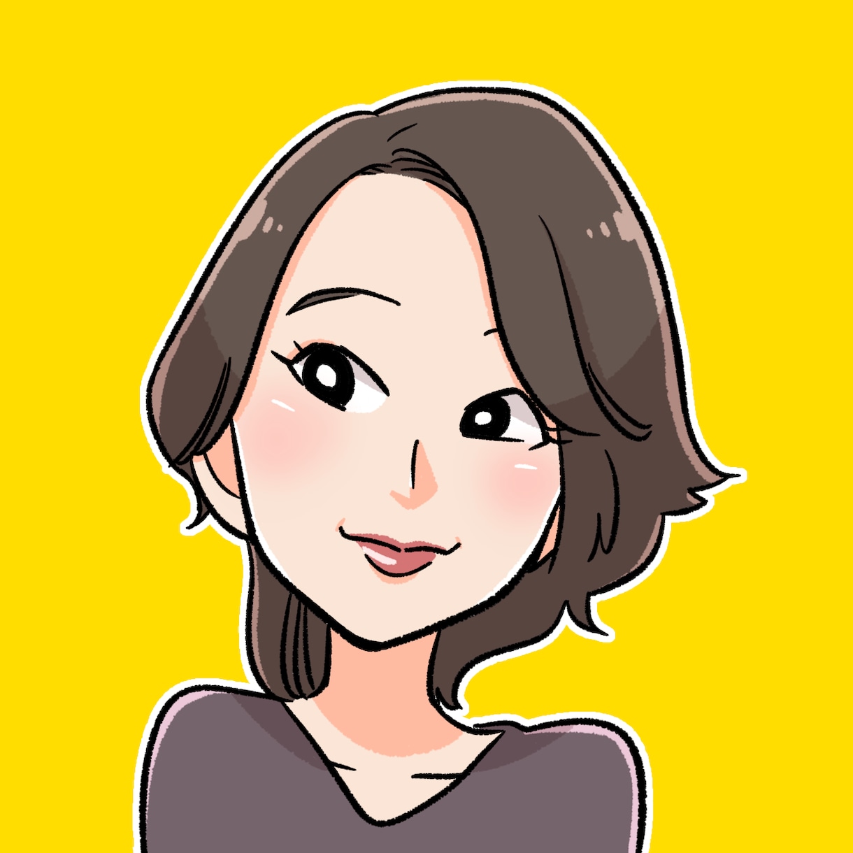 ポップ！イラスト風！な似顔絵アイコン描きます SNS用アイコンなどにご利用いただけます！ イメージ6