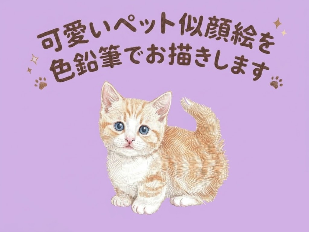 大切なペットの似顔絵お描きします ペット似顔絵を可愛い色鉛筆調でお描きします イメージ1