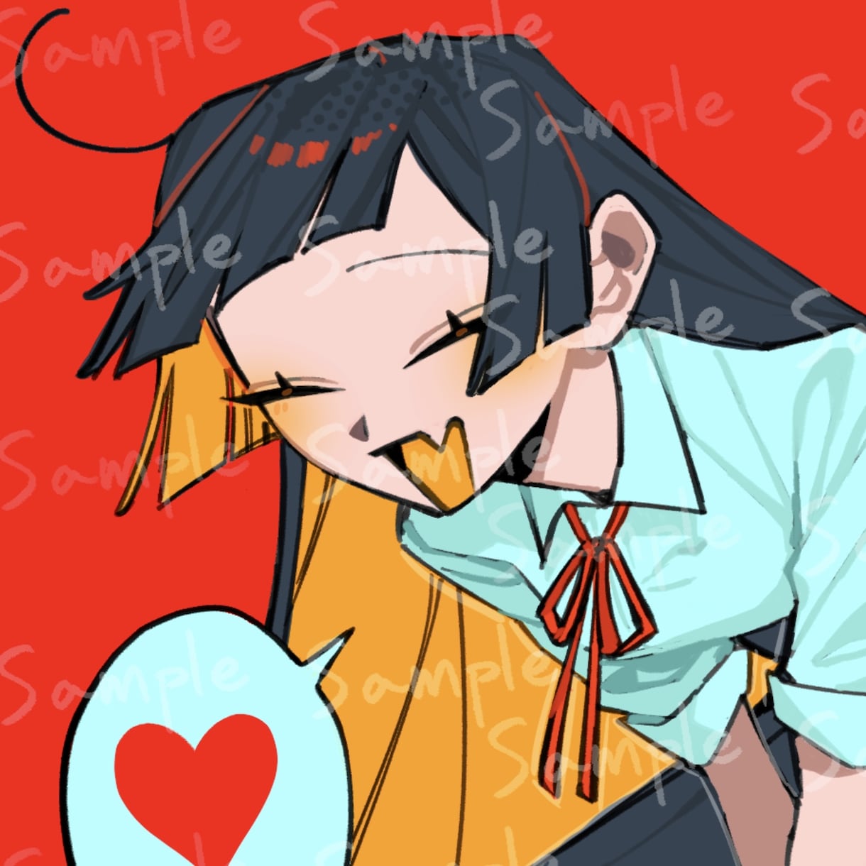 大事な創作さんをパキッとした絵柄で描きあげます この世で一枚！愛の溢れたアイコンに︎✦︎ イメージ1