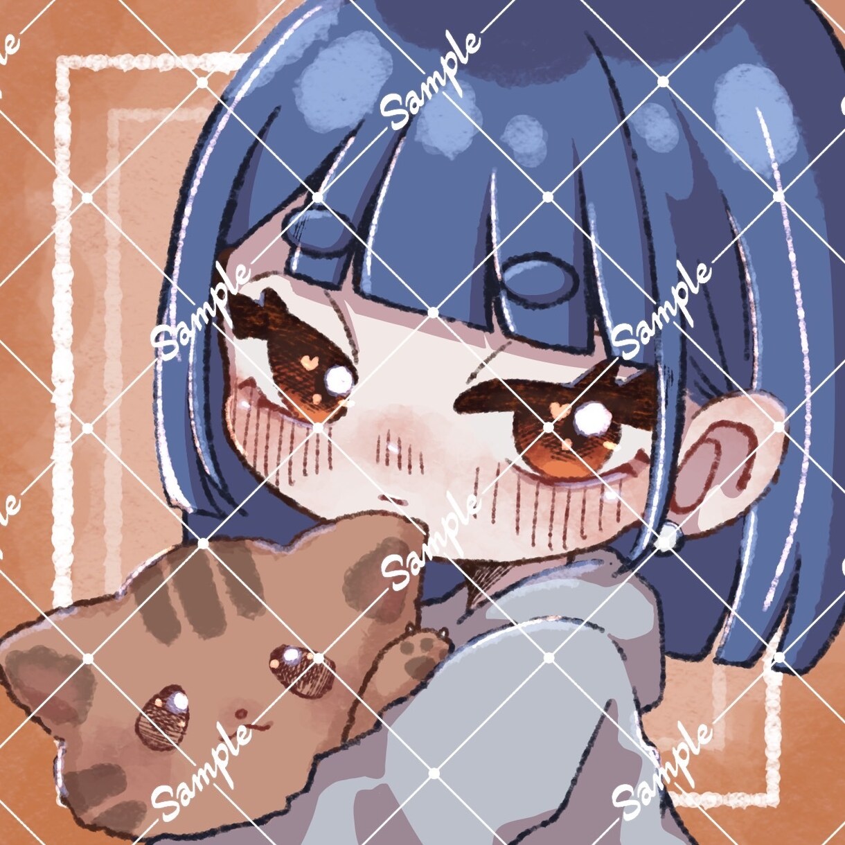 SNSのアイコン等で使用できるイラストを制作します あなた専用の可愛いSDイラストを！ イメージ1
