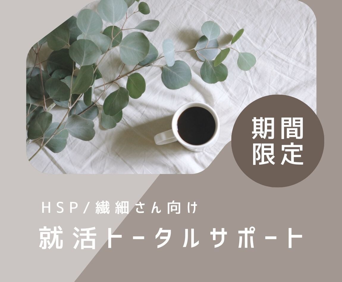 HSP向け_人事が就活の相談乗ります 模擬面接、ES、自己分析など人事採用の経験からアドバイス イメージ1