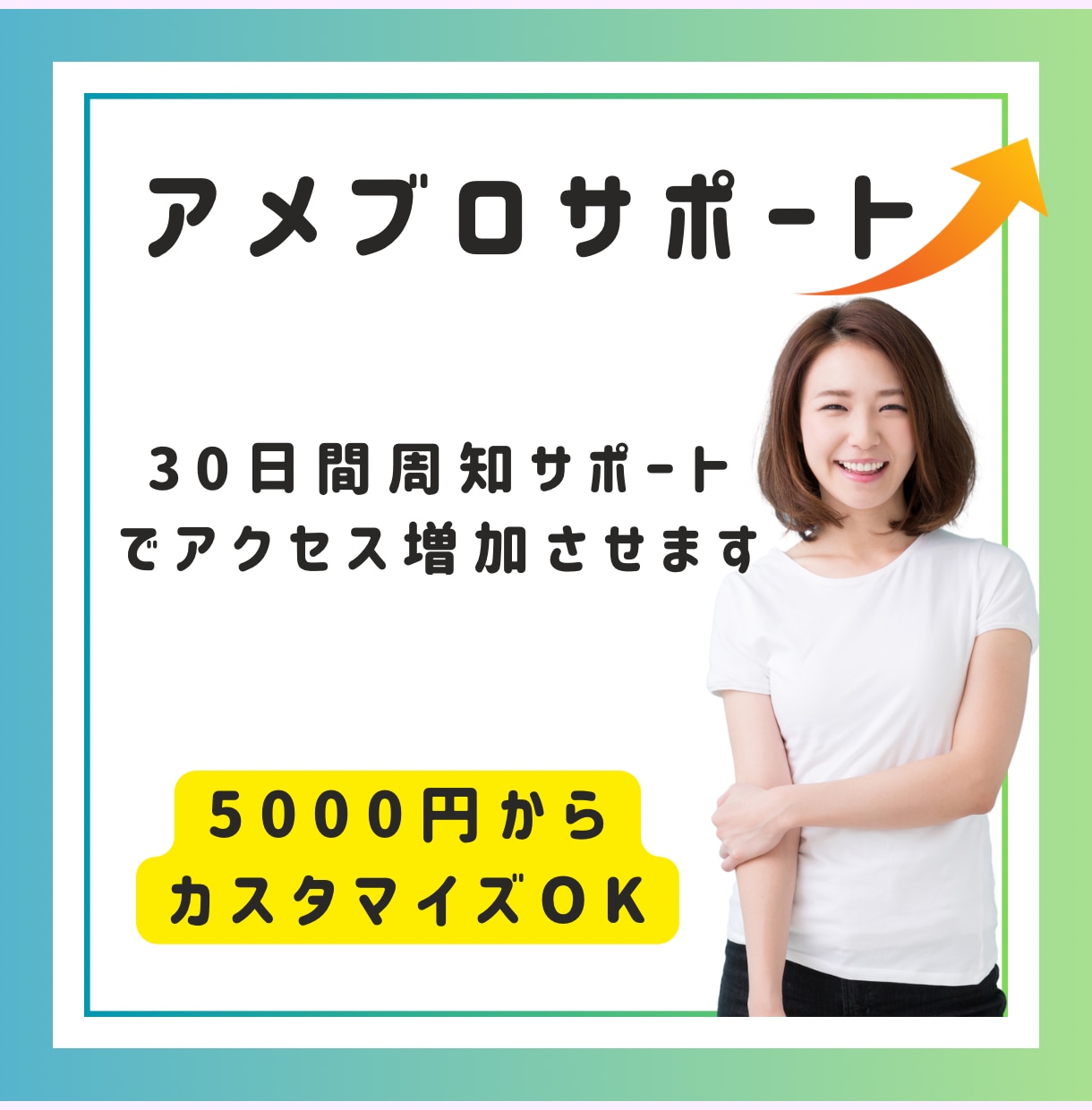 30日間アメブロ周知サポートします ※リピーター様用のサポートになります イメージ1