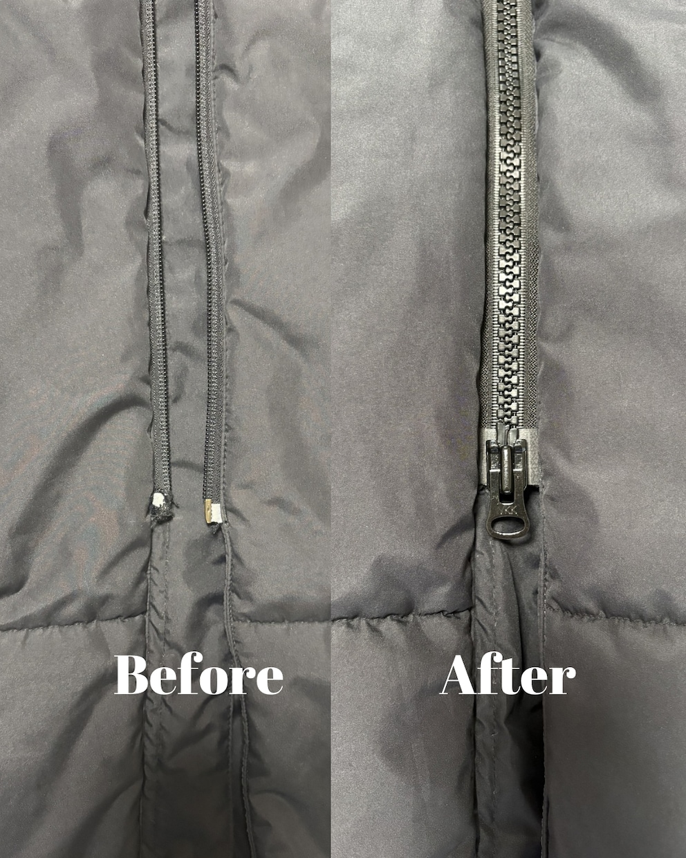 お洋服のファスナー交換いたします 壊れたファスナーを新品に交換します イメージ3
