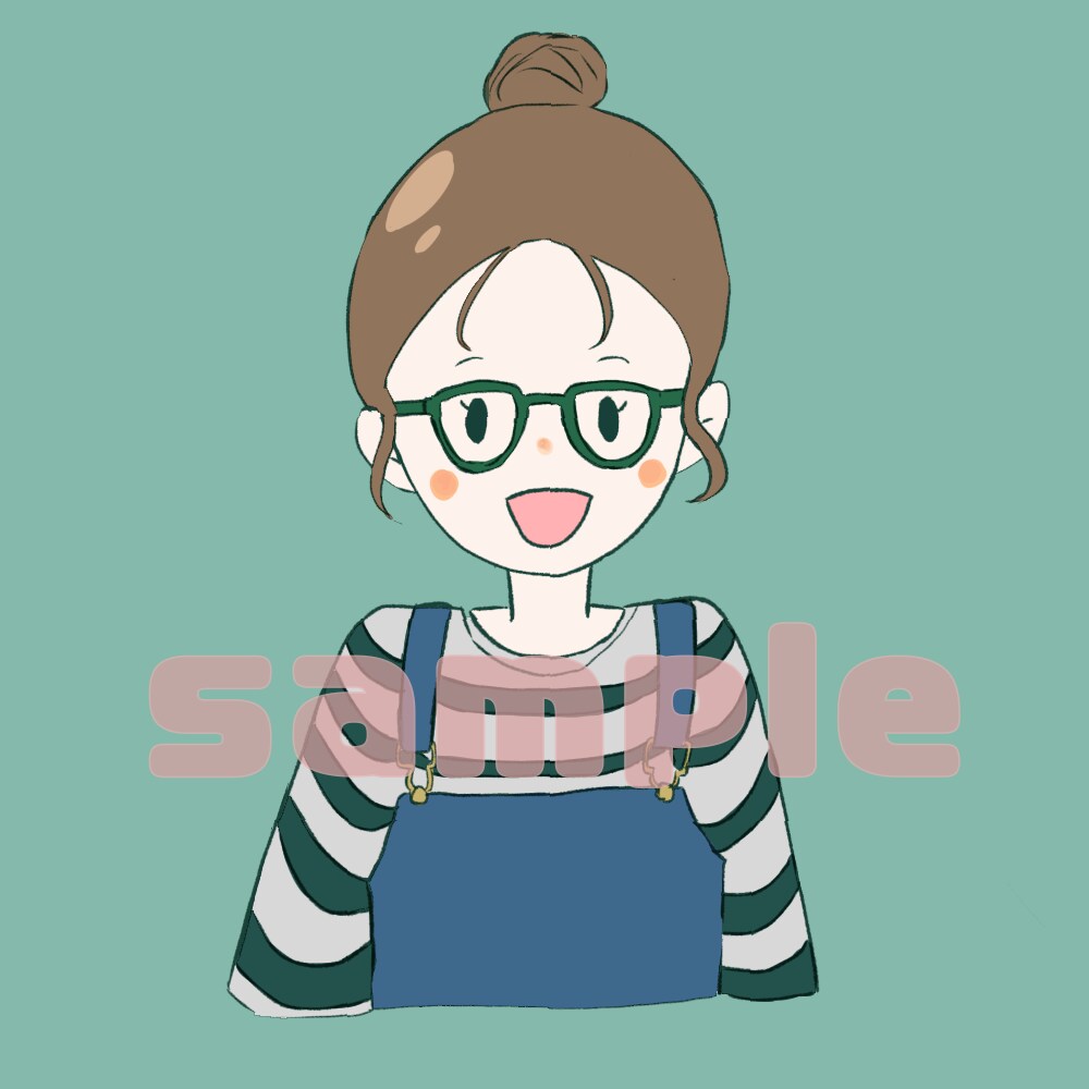SNSなどのアイコン作成します ゆるっとシンプルなイラストです。 イメージ3
