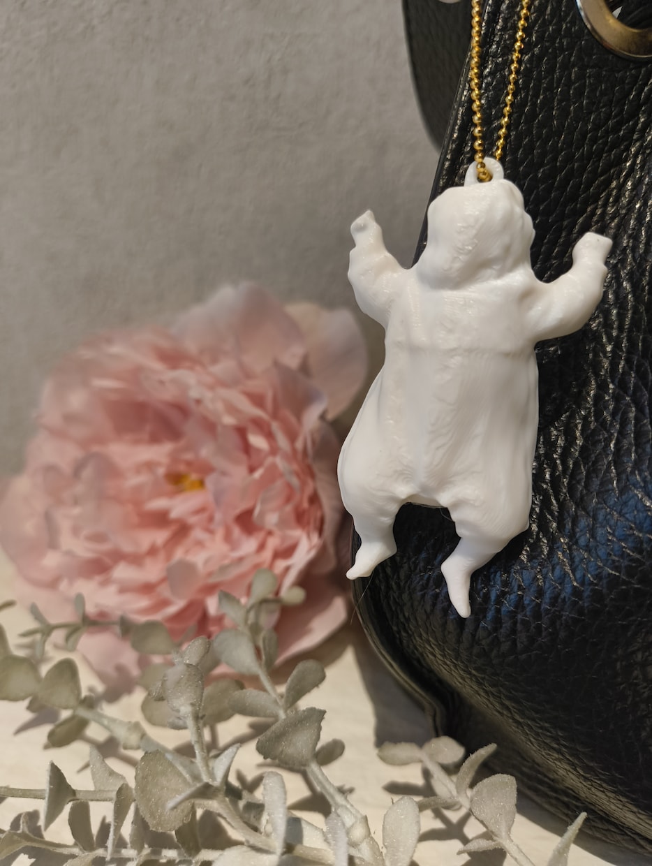 ミニチュアベビーをスキャンデータを基にお作りします ミニチュアベビーをキーホルダータイプで3Dプリント♪ イメージ2