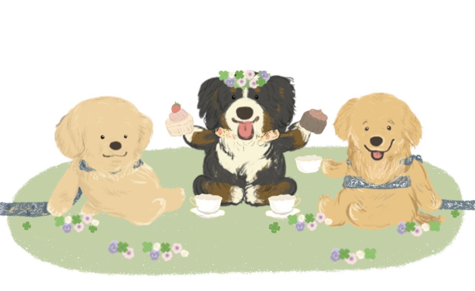 ペットの絵本風のイラスト描きます 犬、猫、うさぎ等色々な動物をふわふわ絵本に出てきそうな絵に！ イメージ7