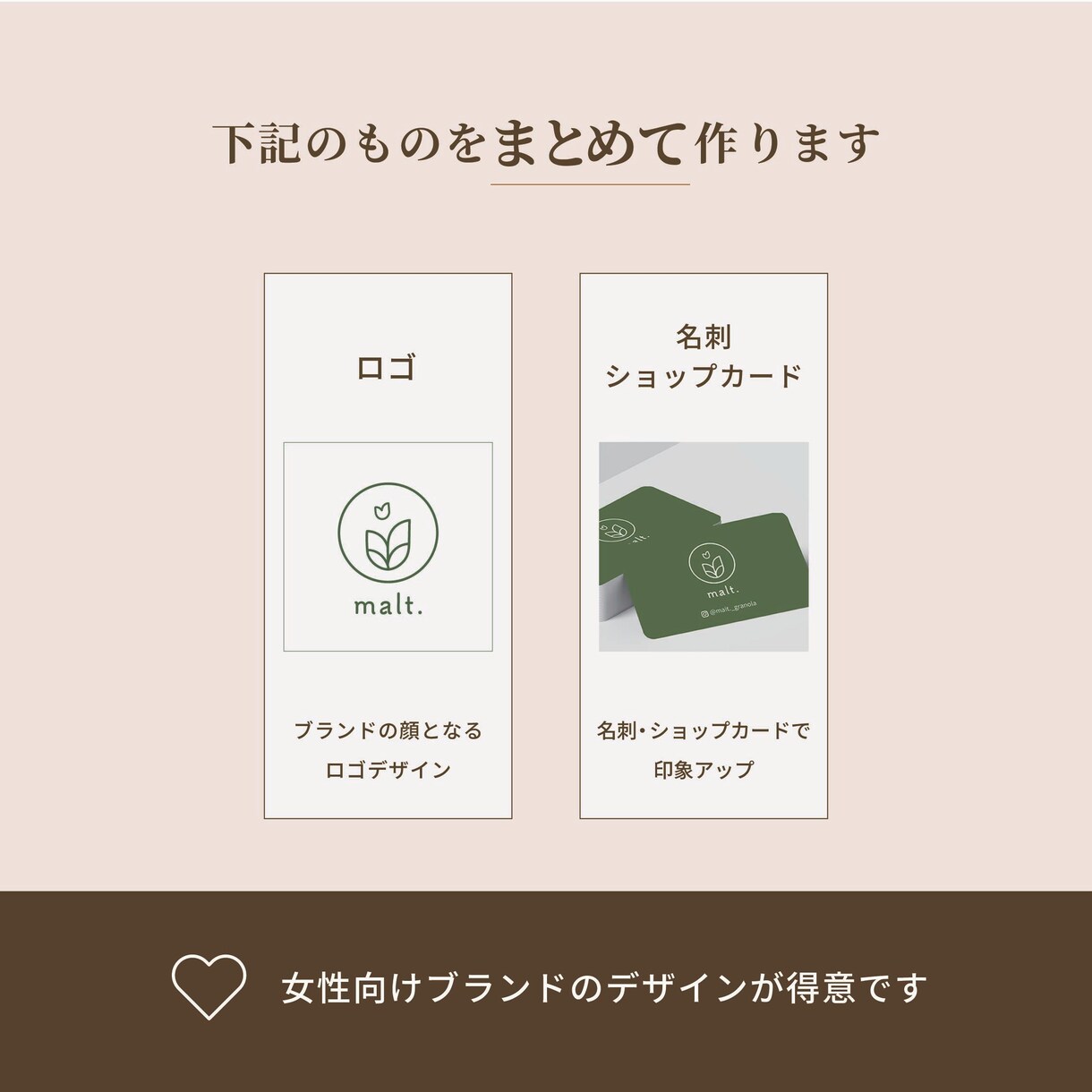 ロゴ・名刺をまとめて作成します 印象に残るデザインを設計します イメージ2