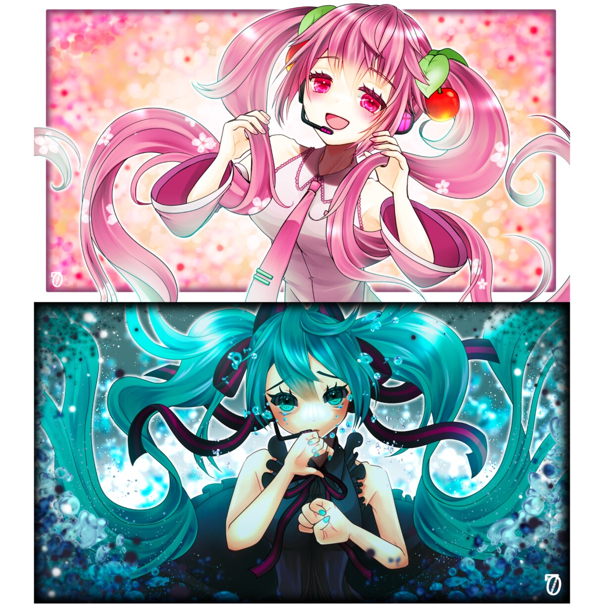 歌ってみた・MVイラスト・一枚絵描きます シンプルで鮮やかなイラストはいかがですか？ イメージ3
