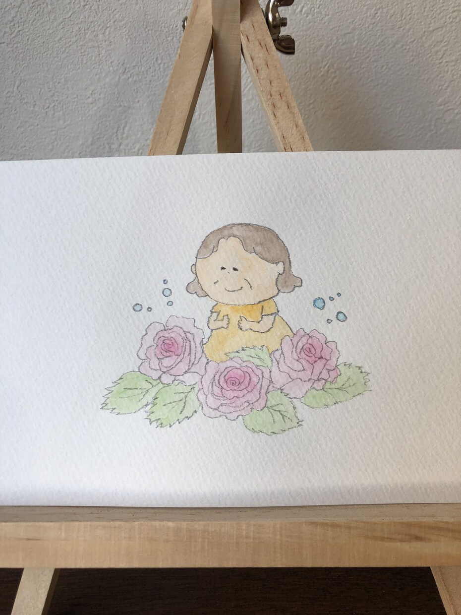 水彩画のふんいき似顔絵を描きます お部屋に飾ったり、贈り物にも♡温かみのある、ふんいき似顔絵♡ イメージ8