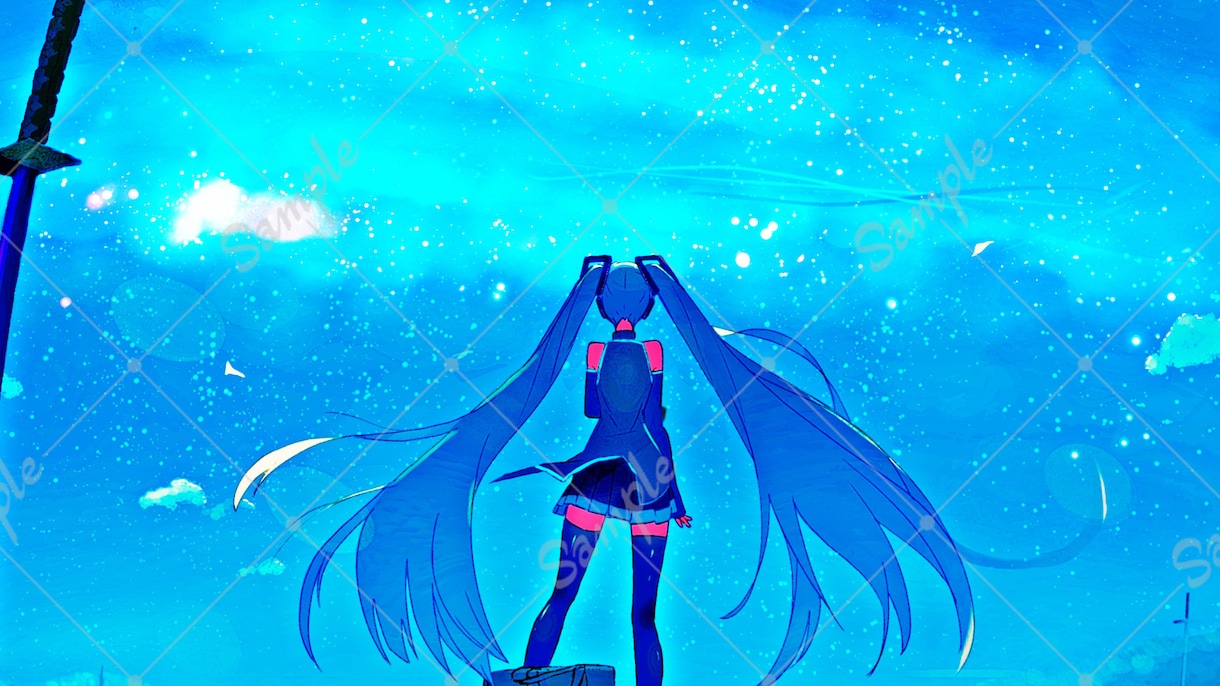 オリジナル曲や歌みたイラストを作成致します 用途にピッタリな素材イラストが必要な方へ イメージ1