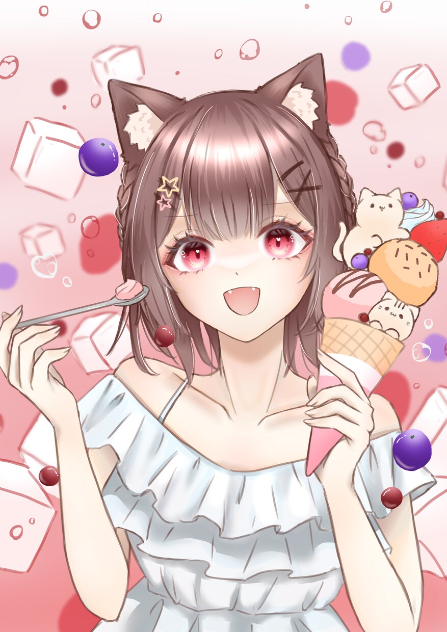 可愛い女の子のイラスト描きます 顔と髪にこだわったあなただけのイラスト制作させてください！ イメージ8